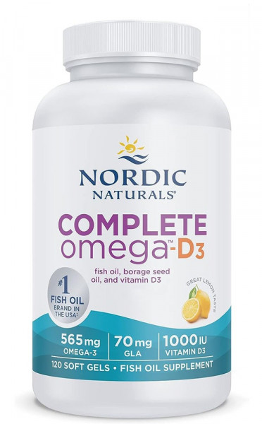 Nordic Naturals Complete Omega-D3 - 120 Softgels