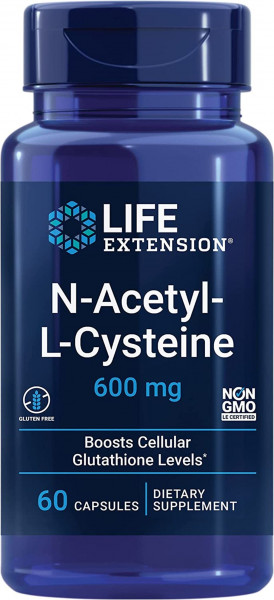 Life Extension N-Acetyl-L-Cysteine 600 mg – 60 Kapseln