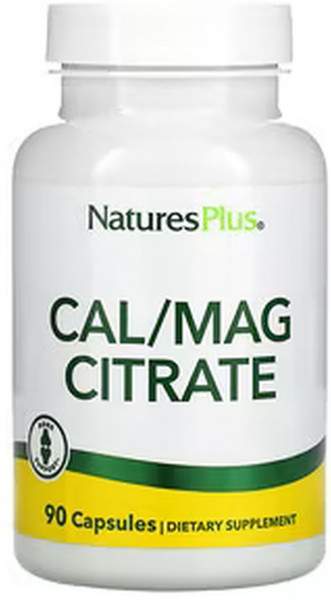 Natures Plus CAL/MAG Citrate - 90 veg. Kapseln