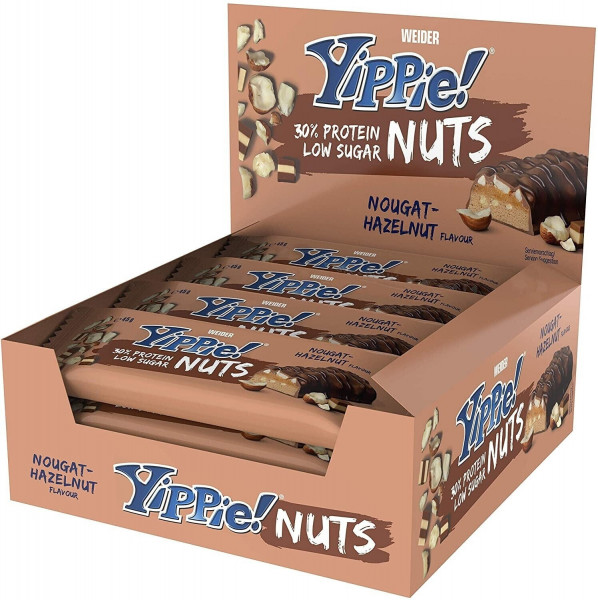 Weider Yippie! Nuts – 1 Karton a 12 Riegel