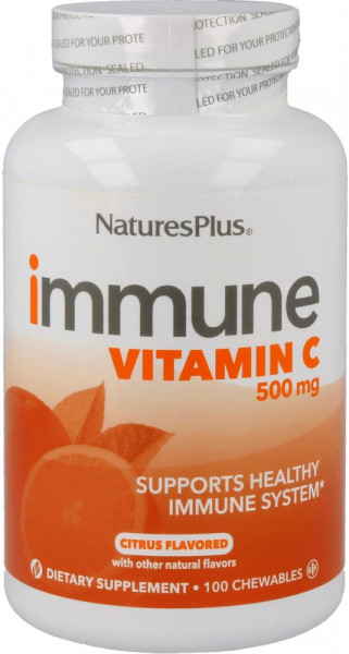 Natures Plus Immune Vitamin C - 100 Lutschtabletten