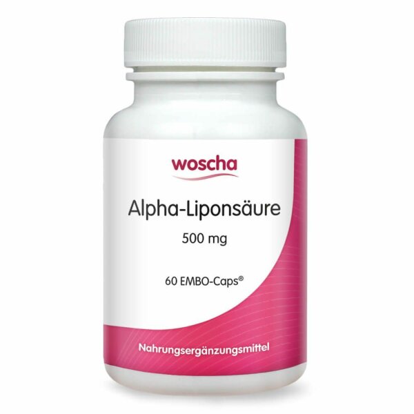 Woscha Alpha-Liponsäure 500mg 60 Kapseln