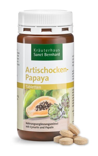 Sanct Bernhard Artischocken-Papaya-Tabletten - 160 Tabletten