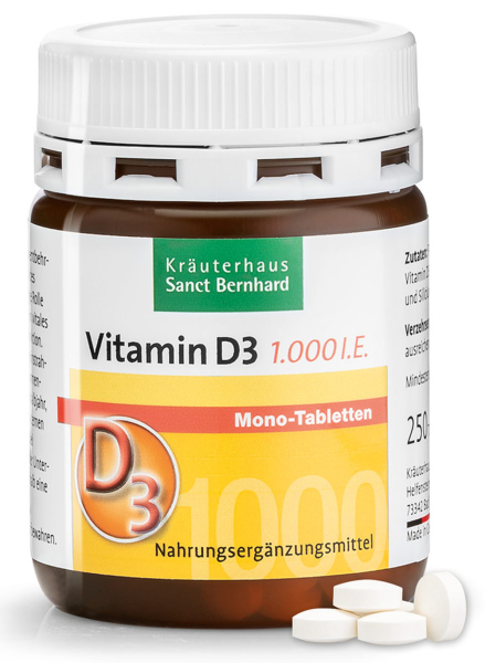 Sanct Bernhard Vitamin D 1000 I.E. 250 Tabletten