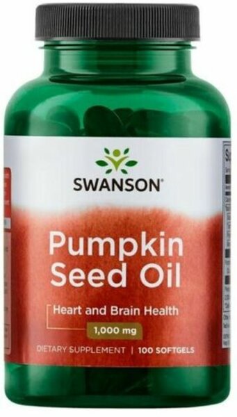 Swanson Pumpkin seed oil- Kürbiskernöl 1000 mg-100 Weichkapseln