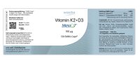 Woscha Vitamin K2+D3 100 µg- 120 Kapseln