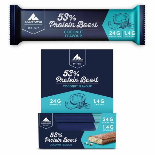 Multipower 53% Protein Boost Bar - 20 x 45g