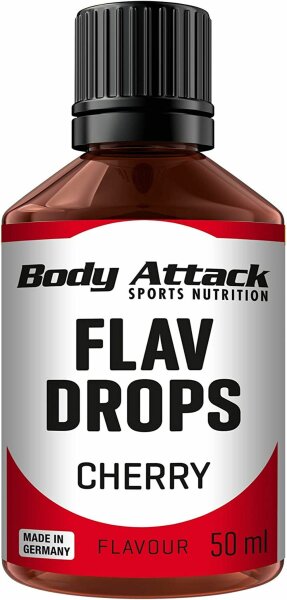 Body Attack Flav Drops - 50 ml Cherry