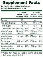 Natures Plus CAL-MAG-VIT D3- 60 Kautabletten- Vanilla