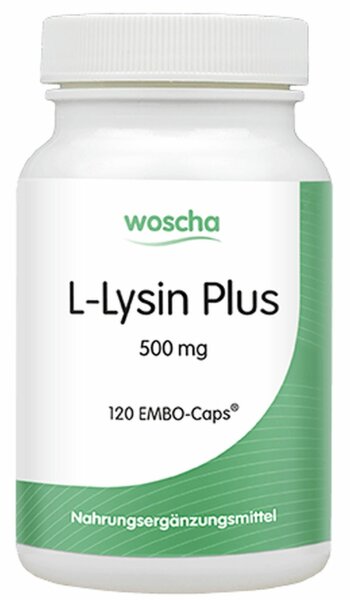 Woscha L-Lysin Plus 500 mg- 120 EMBO-Caps