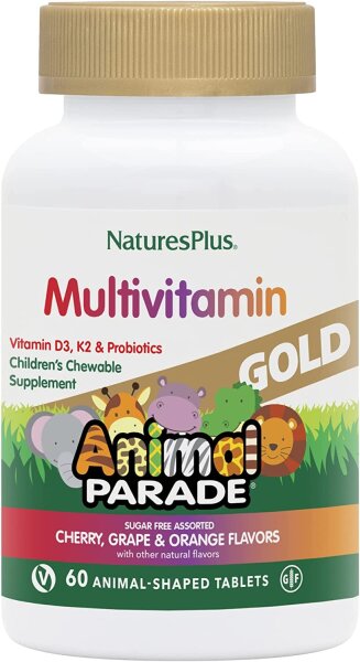 Natures Plus Animal Parade Gold Multivitamin assorted- 60 Kautabletten