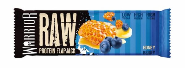 Warrior Raw Protein Flapjack - 1 Haferriegel a 75 g Honey Berry