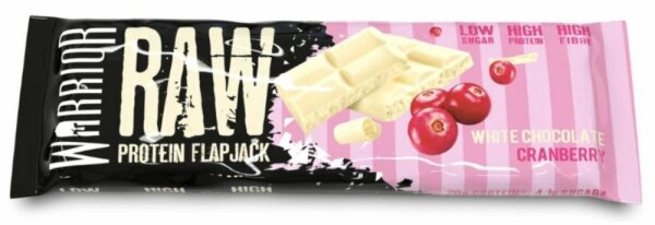 Warrior Raw Protein Flapjack - 1 Haferriegel a 75 g White Chocolate Cranberry