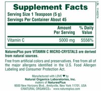 Natures Plus Vitamin C Micro-Crystals-  227 g