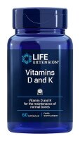 Life Extension Vitamins D and K – 60 Kapseln