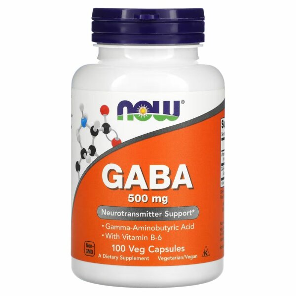 Now Foods GABA 500 mg – 100 veg. Kapseln