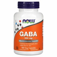 Now Foods GABA 500 mg – 100 veg. Kapseln
