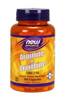 Now Sports Arginine & Ornithine 500/250 - 100 Kapseln