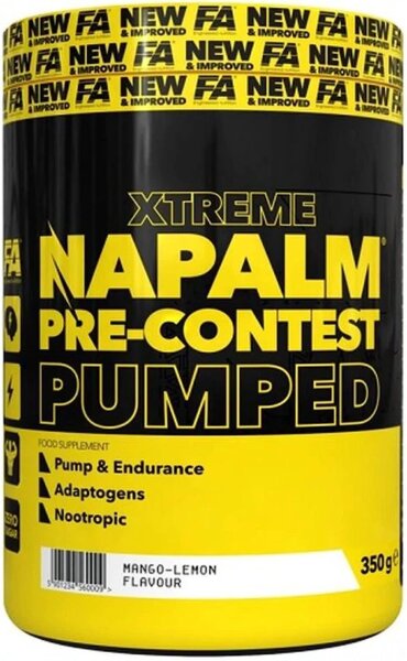 FA Nutrition Xtreme NAPALM Pre-contest Pumped - 350g Mango-Lemon