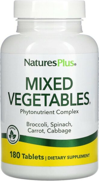 Natures Plus Mixed Vegetables - 180 Tabletten