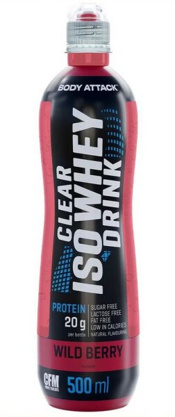 Body Attack Clear Iso Whey Drink – 1 Flasche (500ml)
