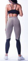 Nebbia High Waist Mesh Leggings - Mocha / Oliv