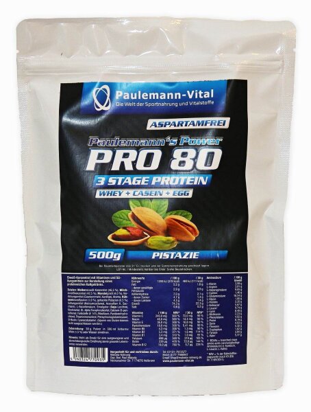 Paulemann-Vital Pro 80 - 500 g-Beutel Pistachio