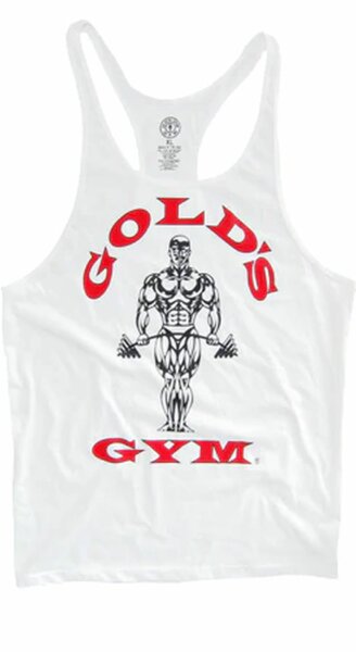 Golds Gym Tank Top Stringer Joe Premium weiss