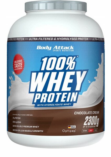 Body Attack 100 % Whey Protein – 2,3 kg