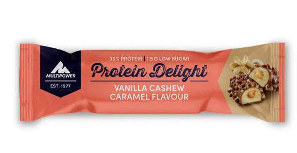 Multipower Protein Delight Riegel- 1 Riegel a 35 g Vanilla Cashew Caramel