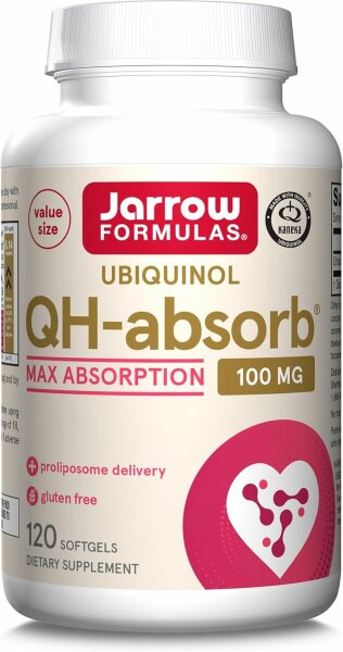 Jarrow Formulas Ubiquinol QH-Absorb 100 mg- 120 Softgels