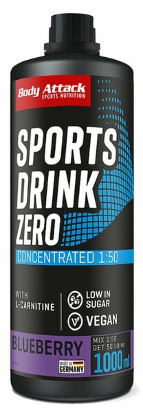 Body Attack Sports Drink Zero - 1000 ml