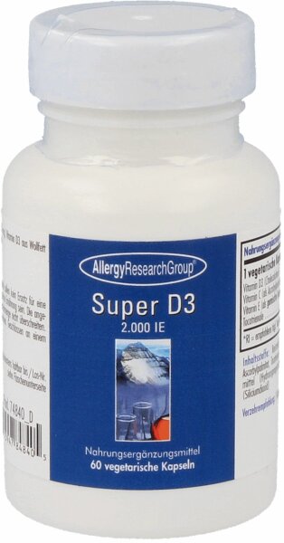 Allergy Research Group Super D3 2000 I.E.-60 Kapseln