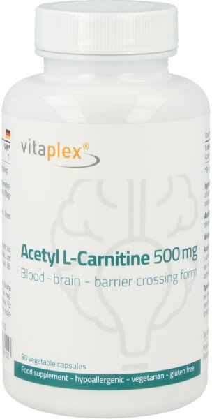 Vitaplex Acetyl L-Carnitine 500 mg- 90 veg. Kapseln