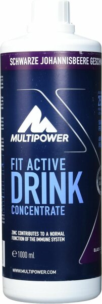 Multipower Fit Active Drink Concentrate- 1000 ml Schwarze Johannisbeere