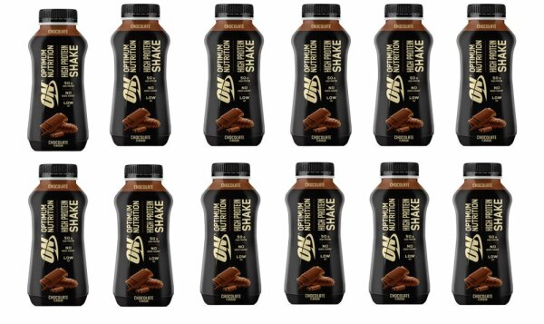 Optimum Nutrition High Protein Shake – 12 Flaschen a 500 ml