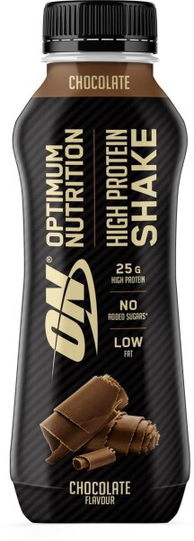 Optimum Nutrition High Protein Shake – 1 Flasche a 330 ml Chocolate