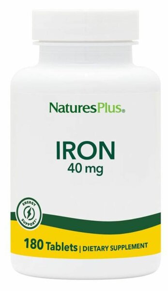 Natures Plus Iron 40 mg- 180 Tabletten