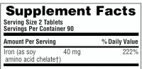 Natures Plus Iron 40 mg- 180 Tabletten