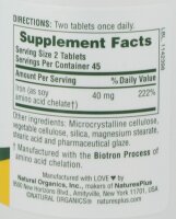 Natures Plus Iron 40 mg- 90 Tabletten