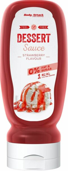Body Attack Dessert Sauce- Strawberry-320 ml