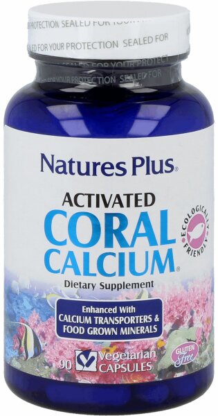 Natures Plus Activated Coral Calcium- 90 veg. Kapseln