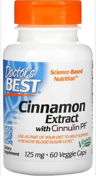Doctor´s Best Cinnamon Extract mit CinnulinPF 125 mg 60 Kps