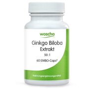 Woscha Ginkgo Biloba Extrakt 60 mg 60 EMBO-Caps