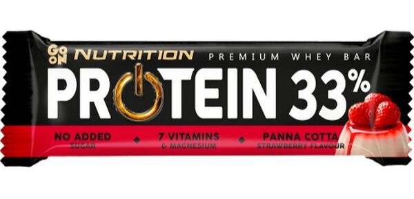 Go On Nutrition Protein Bar 33% - 1 Riegel à 50g Strawberry Panna Cotta
