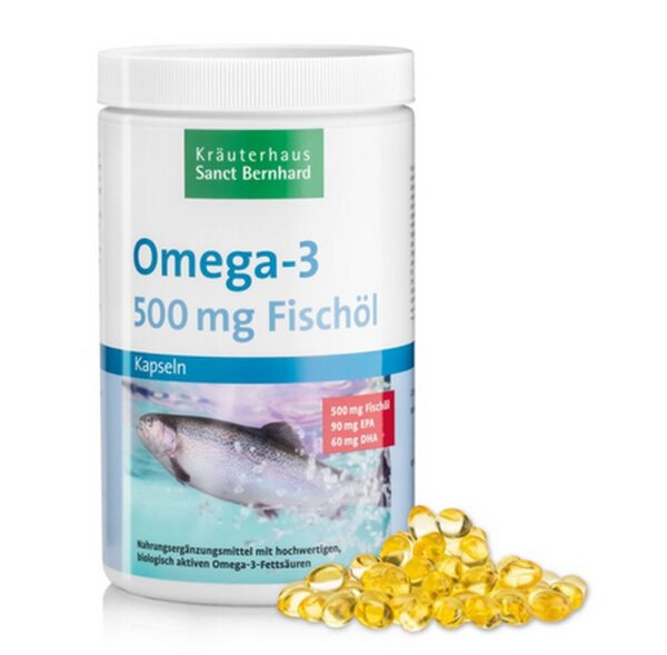 Sanct Bernhard Omega-3-Fischölkapseln 500mg 1000 Stk