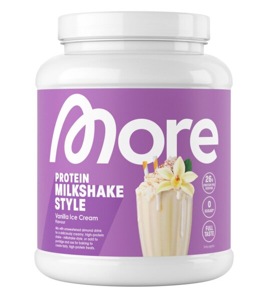 More Nutrition Milkshake Style-600g Vanilla Ice Cream