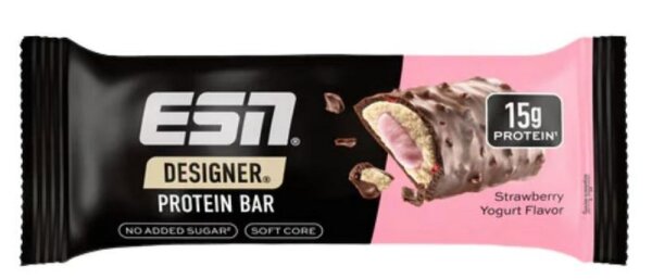 ESN Designer Protein Bar- 45g Strawberry Yoghurt