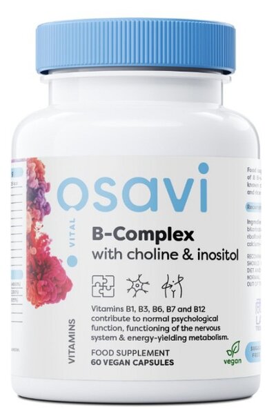 Osavi B-Complex mit Cholin & Inositol - 60 Kapseln