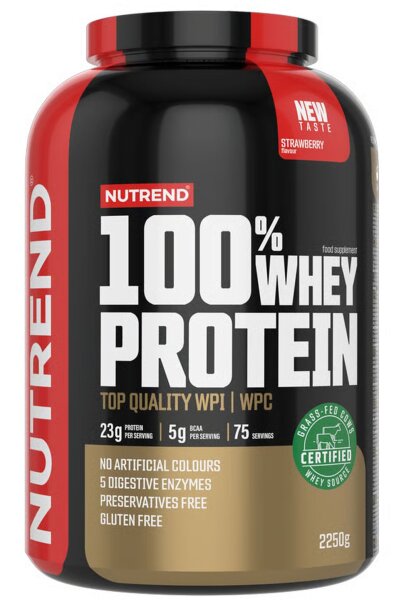 Nutrend 100% Whey Protein 2250 g Strawberry